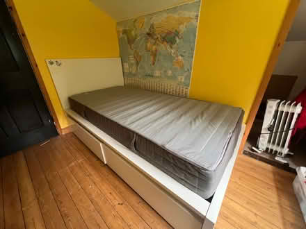 Photo of free IKEA bed 199cm x 105cm (Surlingham NR14) #1