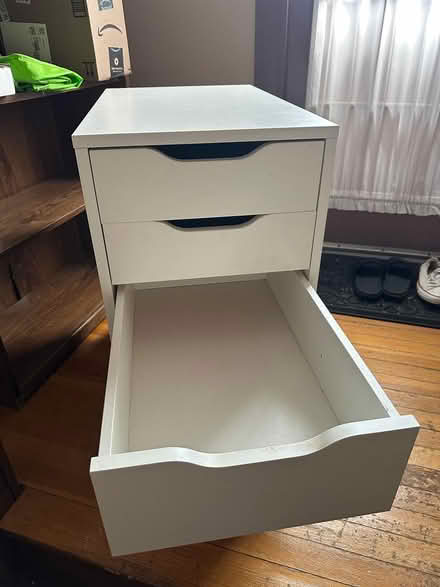Photo of free (2) IKEA ALEX 5-Drawer Unit (White) (Malden) #2