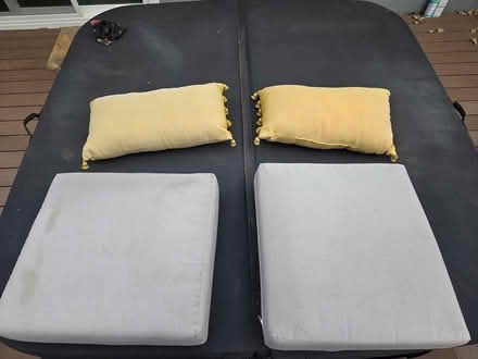 Photo of free Outdoor cushions and pillows (Marinwood (San Rafael)) #1