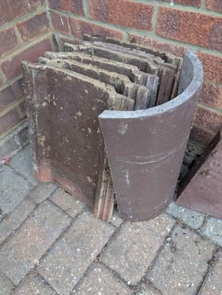 Photo of free Concrete hanging tiles and ridge tile (Laindon SS15) #3