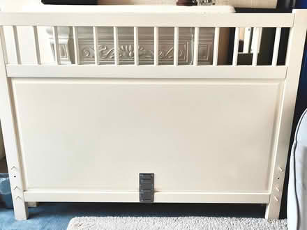 Photo of free White IKEA Double Bed Frame (White City, W12) #3