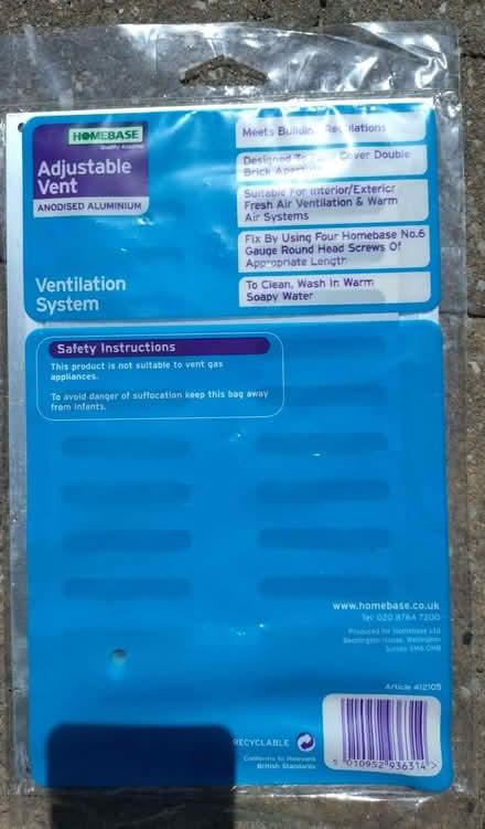 Photo of free Adjustable Vent Anodised Aluminium (Hither Green SE13) #2