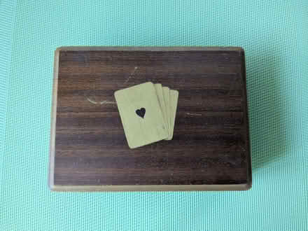 Photo of free Wooden Box with Two Packs of Playing Cards (Beulah Hill SE19) #2