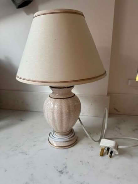 Photo of free Cream lamp and lampshade (Balcombe RH17) #1