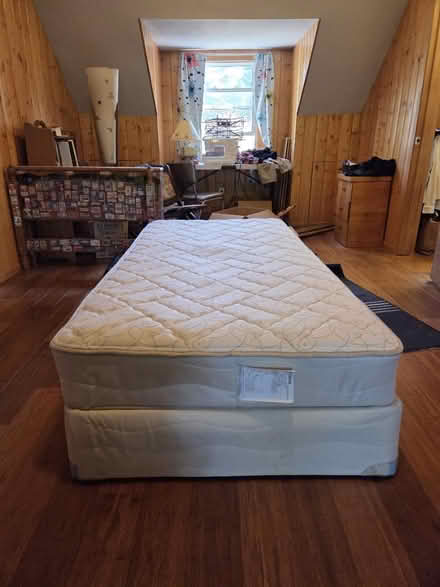 Photo of free Twin mattress and box spring (Wedgwood) #3