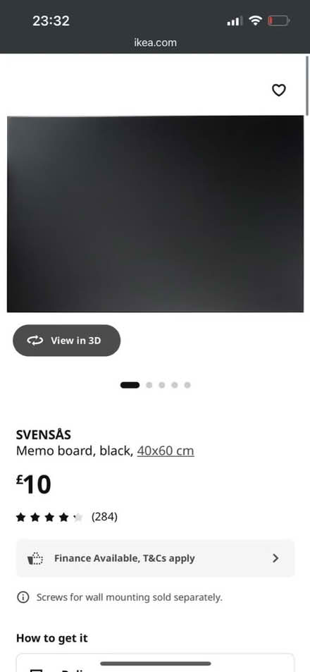 Photo of free IKEA Magnetic Board (Wembley Park HA9) #1