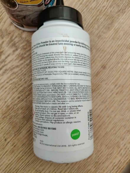 Photo of free Wasp nest powder (Jericho OX2) #3