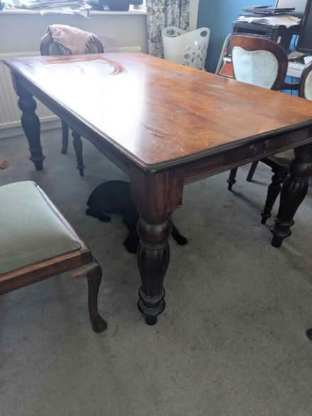 Photo of free Reproduction dark wood table (Galgate LA2) #2