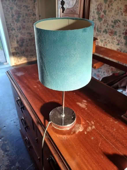 Photo of free Aqua blue lamp (Brockworth) #1