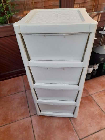 Photo of free Cream Coloured Hard Plastic Drawers (Comes Apart) (Orton Waterville PE2) #2