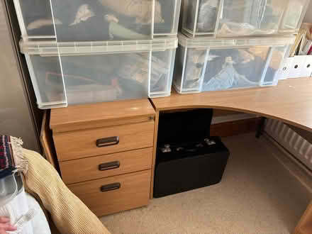 Photo of free Corner desk and drawer unit. (Wallasey CH44) #1