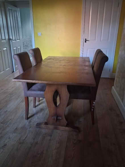 Photo of free Dining table with chairs (Ruabon LL14) #2