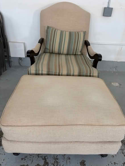 Photo of free Armchair &Ottoman (Chatsworth) #2