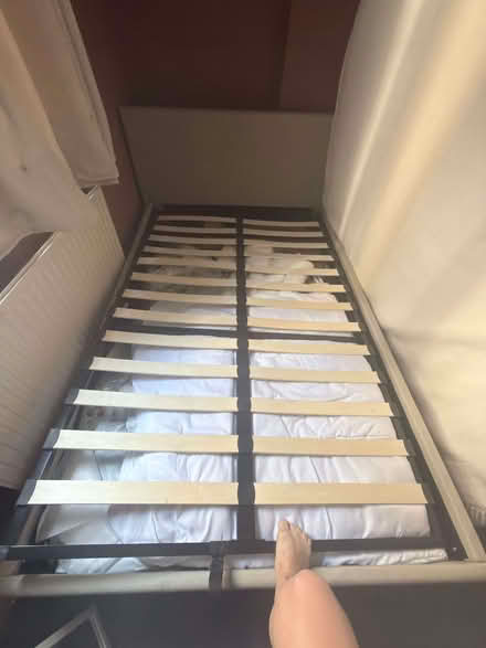 Photo of free Ottoman Storage Bed & Silentnight Mattress (West Kensington W14) #1