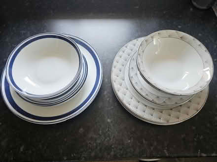 Photo of free Dining sets. 2 sets minus a few (Cr5 3rp) #2