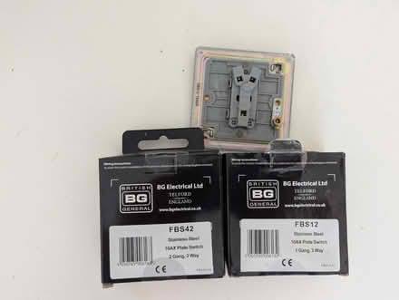 Photo of free Light switches brushed stainless (Oxford OX3) #2