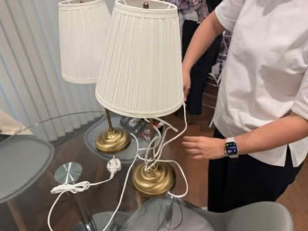 Photo of free desk, chair, and lamps (Temple EC4A) #2
