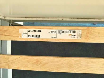 Photo of free White IKEA Double Bed Frame (White City, W12) #2