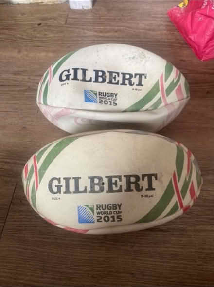 Photo of free Old Rugby Balls x 2 (Cheshunt En8) #1