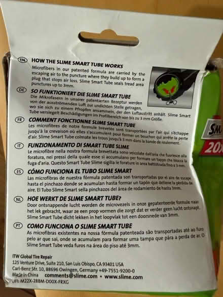 Photo of free Slime bike innertube (Winchester SO22) #2
