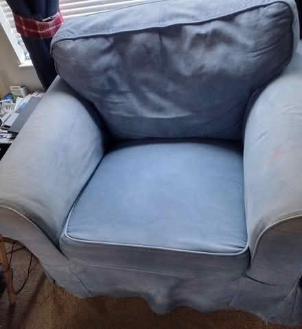 Photo of free Couch, Chair and Ottoman w/Storage (Lewisberry, PA) #1