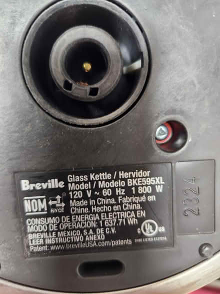 Photo of free Breville BKE595XL Glass Kettle (North York Civic Centre) #2