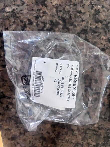 Photo of free Panasonic remote control - see pics (Broadway Terrace Rockridge) #2