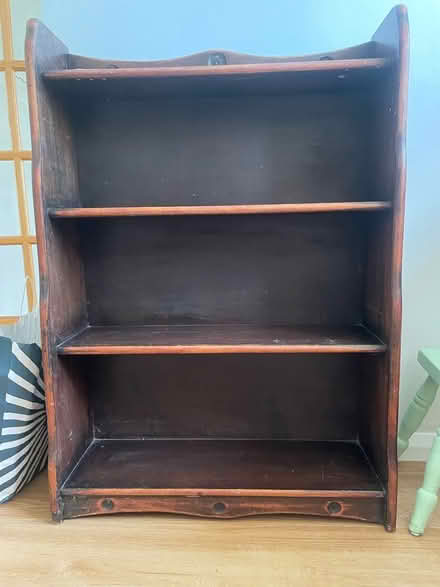 Photo of free Wooden bookcase (Burton in Lonsdale LA6) #1