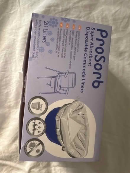 Photo of free Disposable commode liners (Harlesden NW10) #1