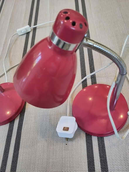 Photo of free Pair of red desk lamps (Great Missenden, HP16) #2