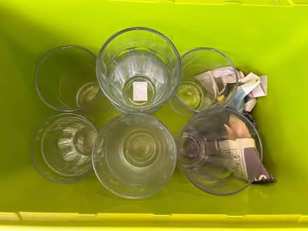 Photo of free 9 assorted glasses - 2 side plates - 1 flat plate (Greenbank EH10) #1