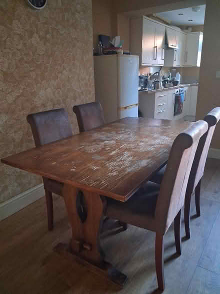 Photo of free Dining table with chairs (Ruabon LL14) #1