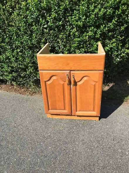 Photo of free Vanity, wooden (41 Hodges Avenue. Taunton) #1