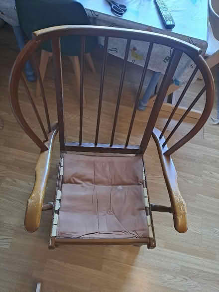 Photo of free Wood frame armchair (Isleworth TW7) #3