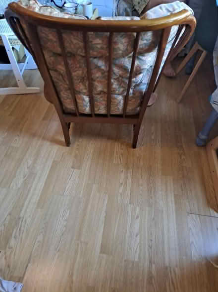 Photo of free Wood frame armchair (Isleworth TW7) #2