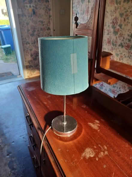 Photo of free Aqua blue lamp (Brockworth) #2