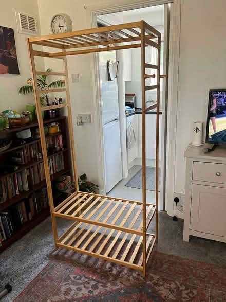 Photo of free bamboo clothes rack/wardrobe (Kings Langley WD4) #2