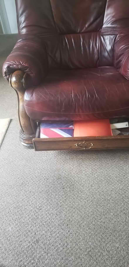 Photo of free Leather Armchairs (Warslow SK17) #3
