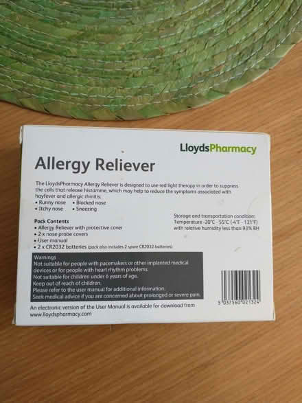 Photo of free Allergy Reliever device (Loughton IG10) #2