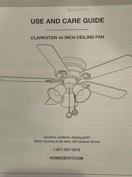 Photo of free USED 44 inch Ceiling Fan (East Cambridge) #1