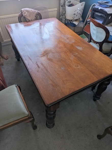 Photo of free Reproduction dark wood table (Galgate LA2) #1