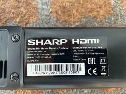 Photo of free Sharp soundbar (Allithwaite LA11) #3