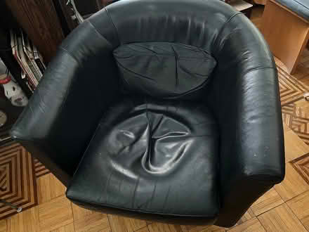 Photo of free IKEA Black Upholstery Chair (East Cambridge) #1