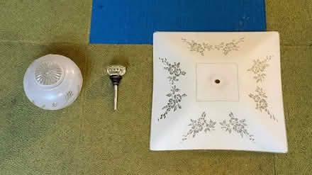 Photo of free Glass light pendant & door knob (North Berkeley) #1
