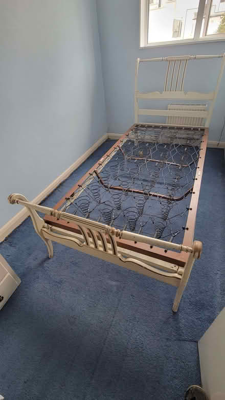 Photo of free STAPLES & Co. Vintage Edwardian style sleigh bed sprung base (Northcote Road SW11) #4