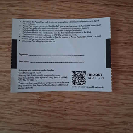 Photo of free Senior Annual Pass to Bletchley Park (Stoke St Milborough SY8) #2