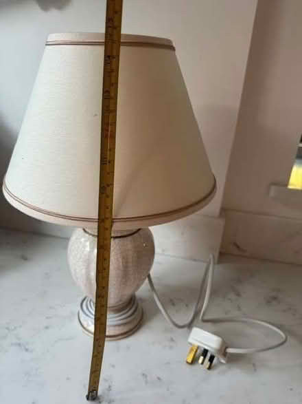 Photo of free Cream lamp and lampshade (Balcombe RH17) #2