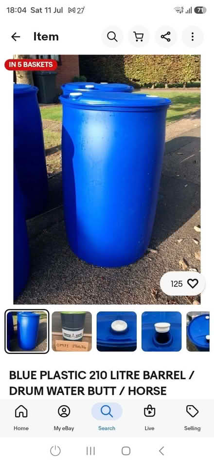 Photo of free Large used water butt (Wheelock CW11) #1