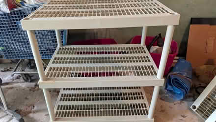 Photo of free Plastic shelving (Teaneck, NJ) #1