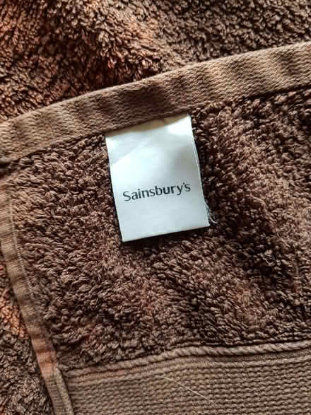 Photo of free Sainsbury's cotton bath towel (discoloured) (Corstorphine EH12) #1